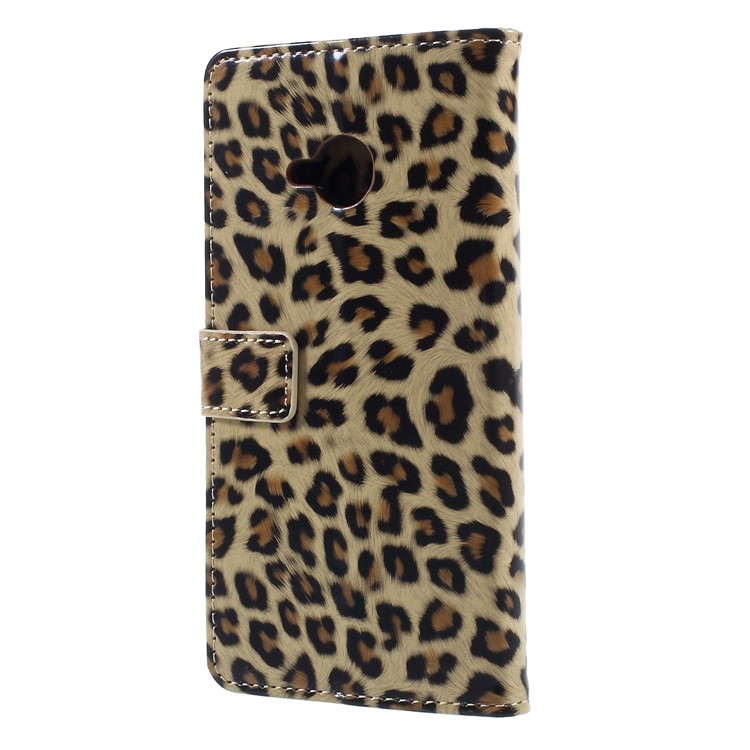 For HTC U11 Life Leopard Pattern Leather Wallet Stand Mobile Phone Case-2