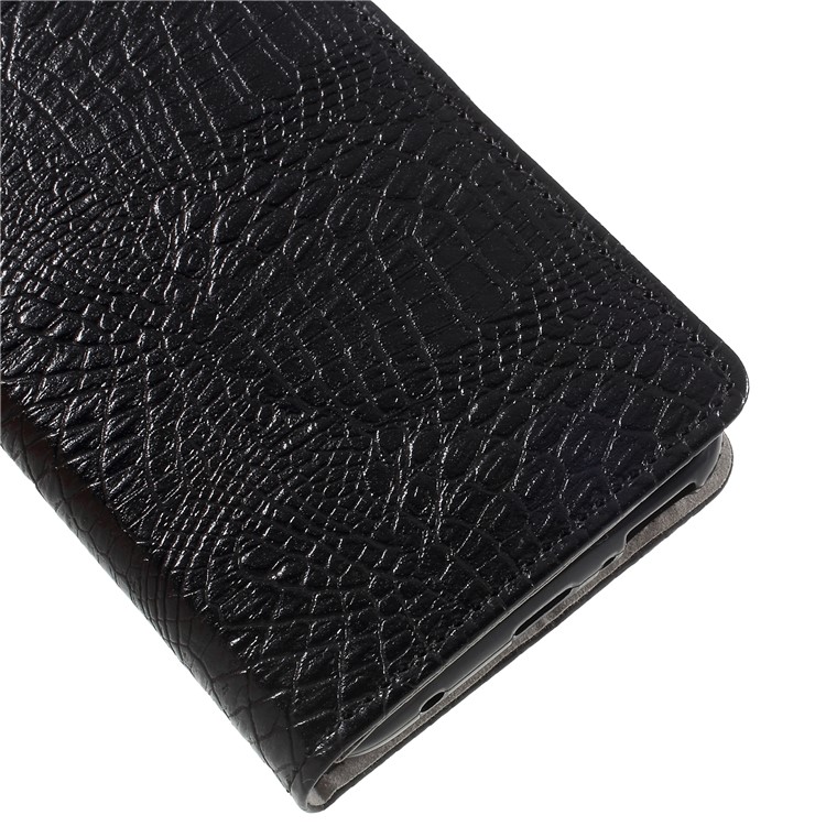 Crocodile Texture Wallet Stand Leather Mobile Phone Case for HTC U11 Life - Black-7
