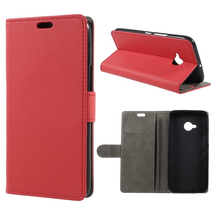 Wallet Leather Stand Case for HTC U11 Life - Red-1