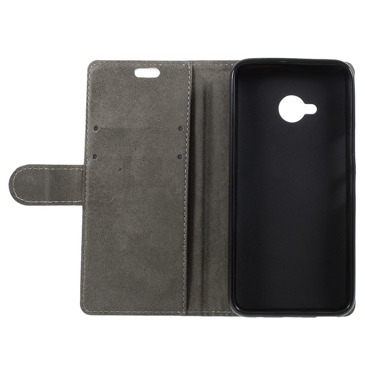Wallet Leather Magnetic Case for HTC U11 Life - White-6