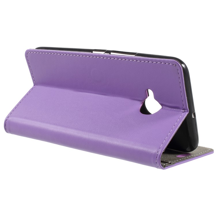 PU Leather Wallet Case for HTC U11 Life - Purple-5