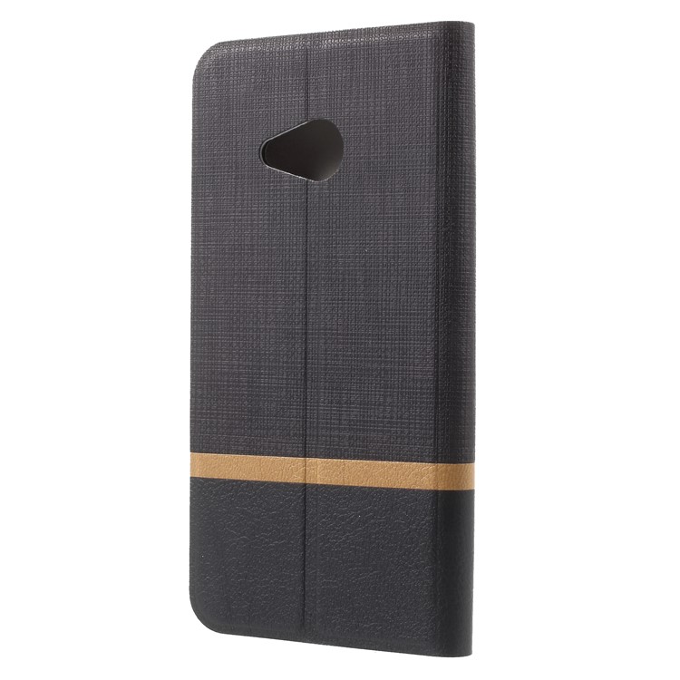 Cross Pattern Leather Card Holder Phone Case (Built-in Steel Sheet) for HTC U11 Life - Black-2