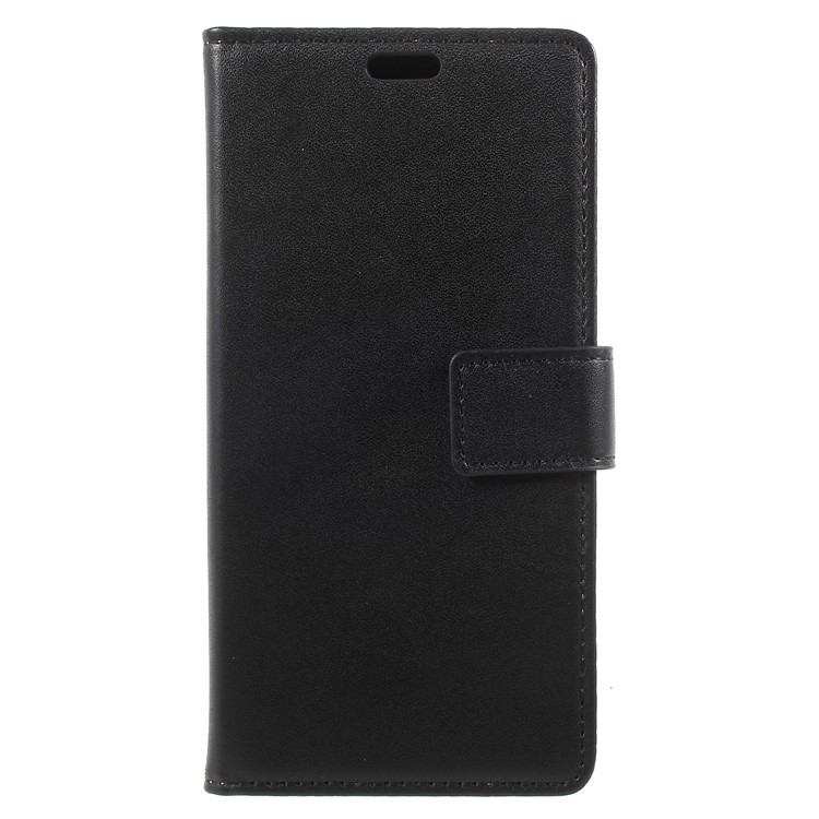PU Leather Wallet Magnetic Stand Mobile Case for HTC U11 Life - Black-3