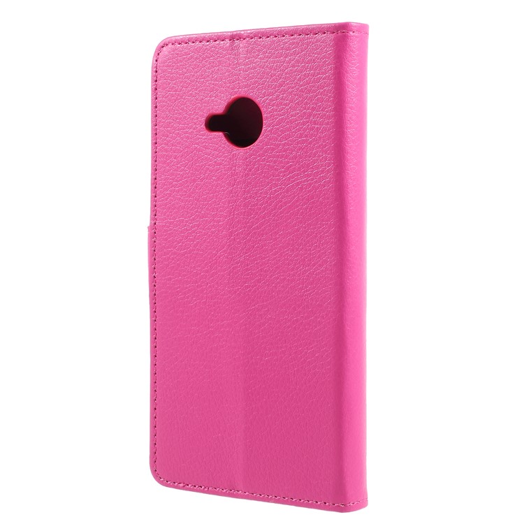Litchi Skin PU Leather Wallet Stand Phone Shell for HTC U11 Life - Rose-2
