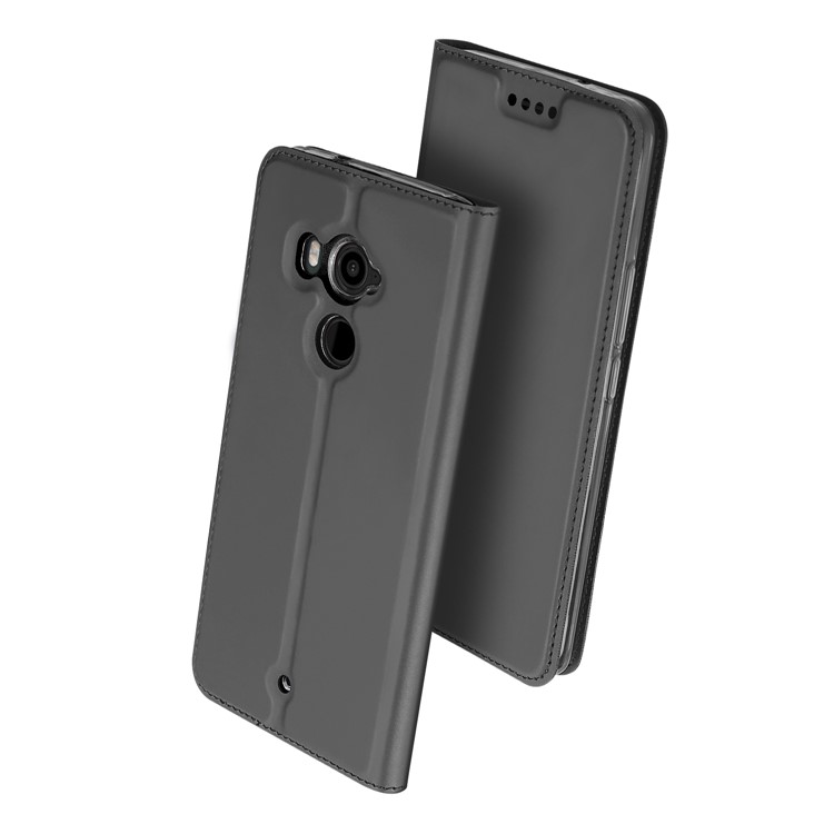 DUX DUCIS Skin Pro Series for HTC U11 Plus Card Holder Leather Flip Phone Cover - Black-2