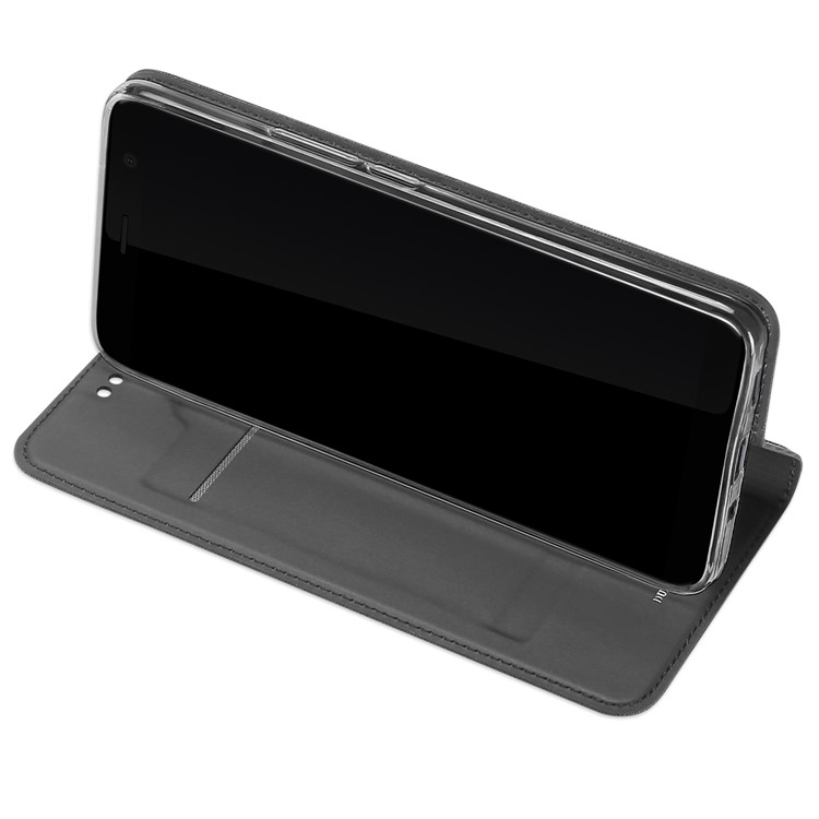 DUX DUCIS Skin Pro Series for HTC U11 Plus Card Holder Leather Flip Phone Cover - Black-5