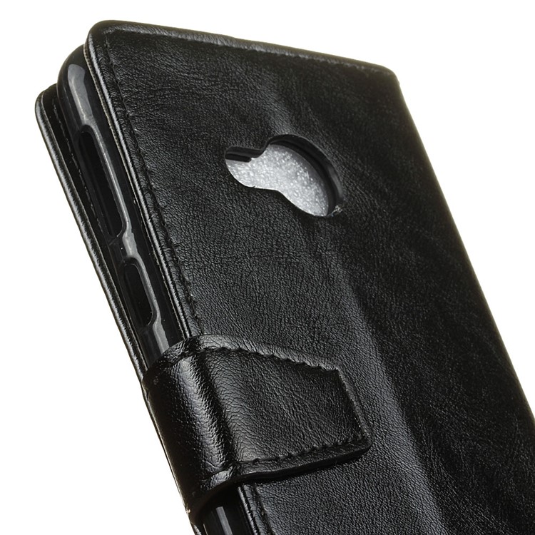 Crazy Horse Wallet Leather Stand Case for HTC U11 Life - Black-3