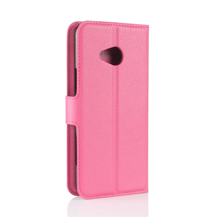 Litchi Skin Leather Wallet Shell for HTC U11 Life - Rose-6