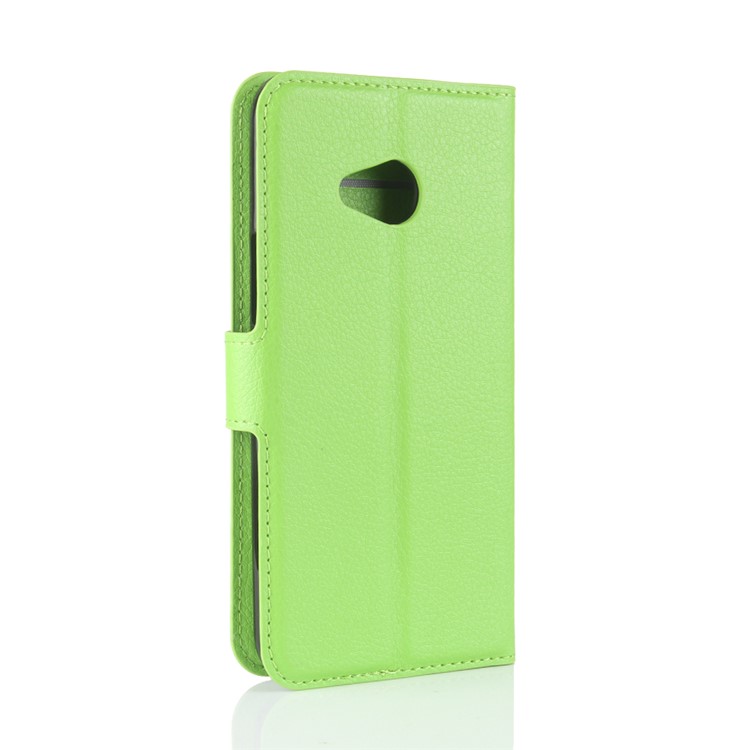 Litchi Skin Leather Wallet Mobile Phone Cover for HTC U11 Life - Green-6