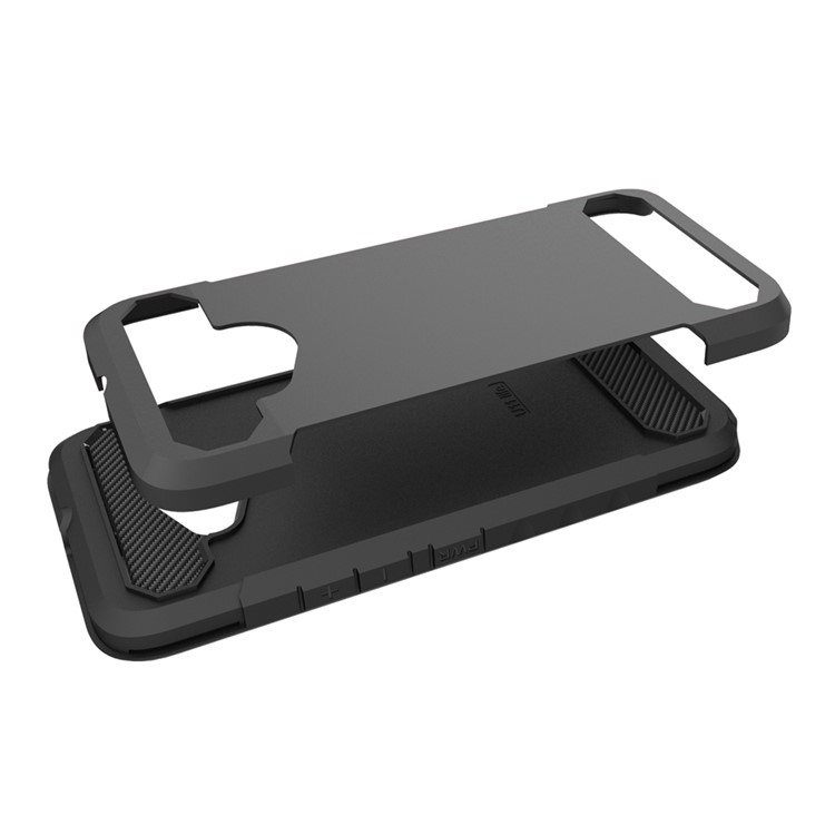Carbon Fiber Texture PC + TPU Hybrid Back Case for HTC U11 Life - Black-6