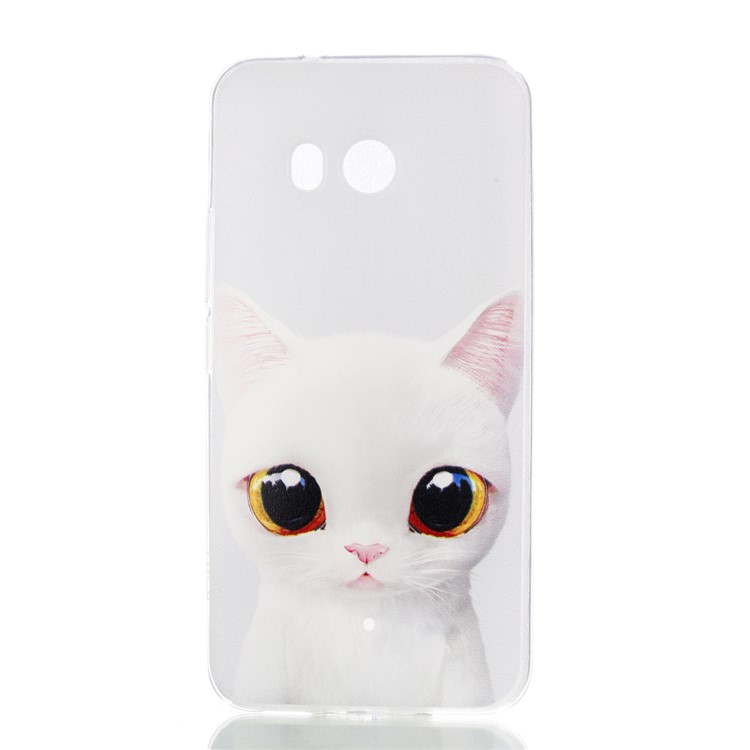 Pattern Printing TPU Shell Case for HTC U11 - Cat Pattern-1
