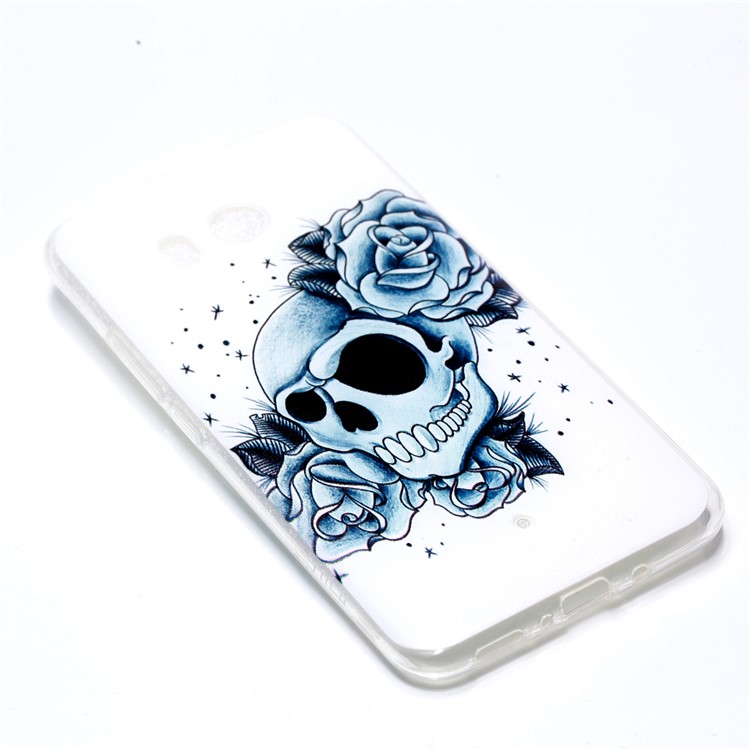 Pattern Printing TPU Protection Case for HTC U11 - Skull Pattern-3