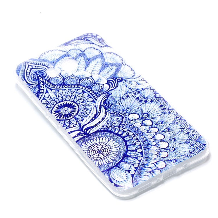 Pattern Printing TPU Case Cover Shell for HTC U11 - Flower Pattern-3