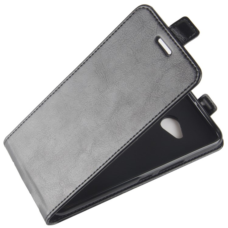 Crazy Horse Vertical Flip PU Leather Case for HTC U11 Life - Black-3