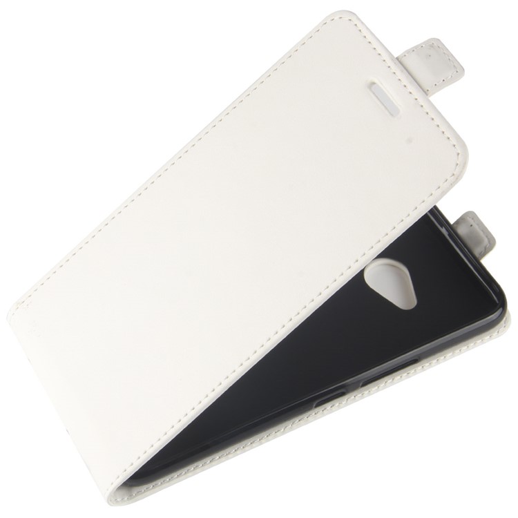 Crazy Horse Vertical Flip PU Leather Cover with Card Slot for HTC U11 Life - White-3