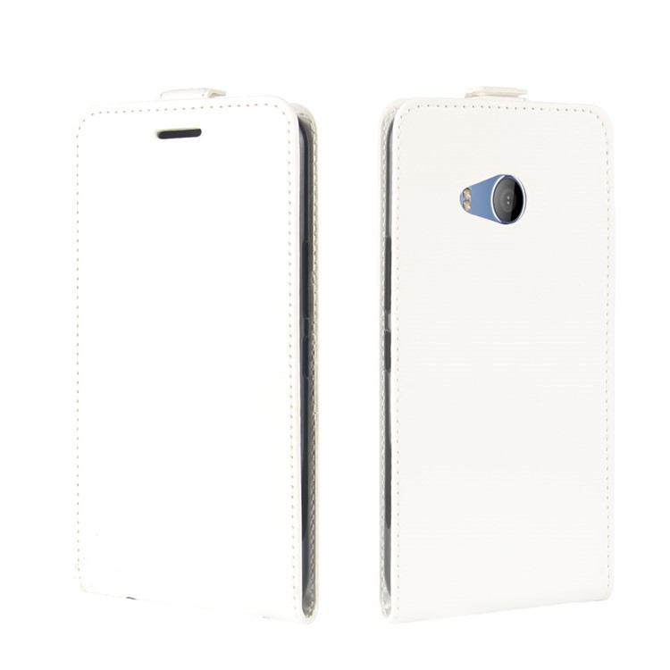 Crazy Horse Vertical Flip PU Leather Cover with Card Slot for HTC U11 Life - White-4