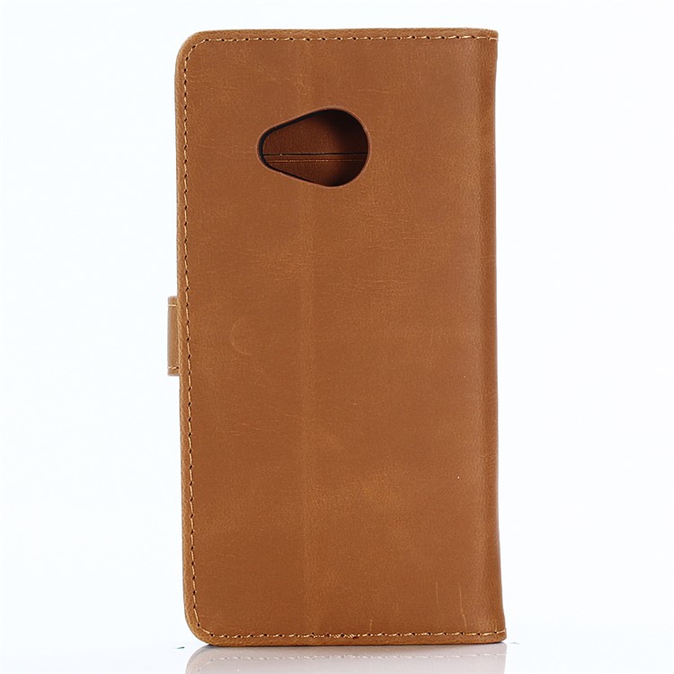 PU Leather Magnetic Wallet Stand Cover for HTC U11 Life Android One X2 - Brown-3