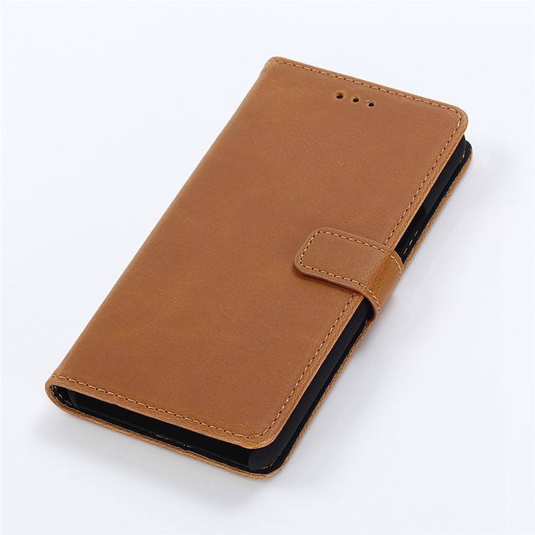 PU Leather Magnetic Wallet Stand Cover for HTC U11 Life Android One X2 - Brown-7