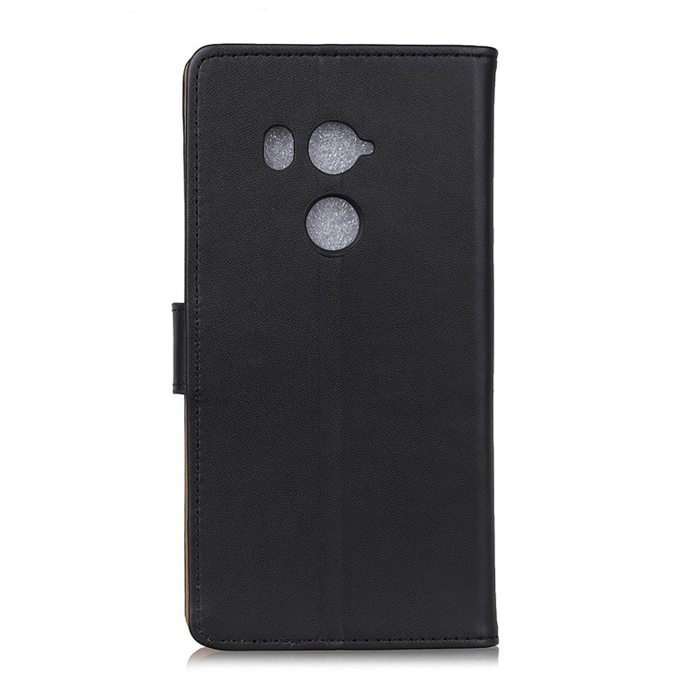 For HTC U11 Eyes PU Leather Wallet Flip Stand Phone Case - Black-2