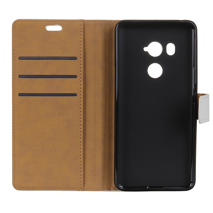 For HTC U11 Eyes PU Leather Wallet Flip Stand Phone Case - Black-6