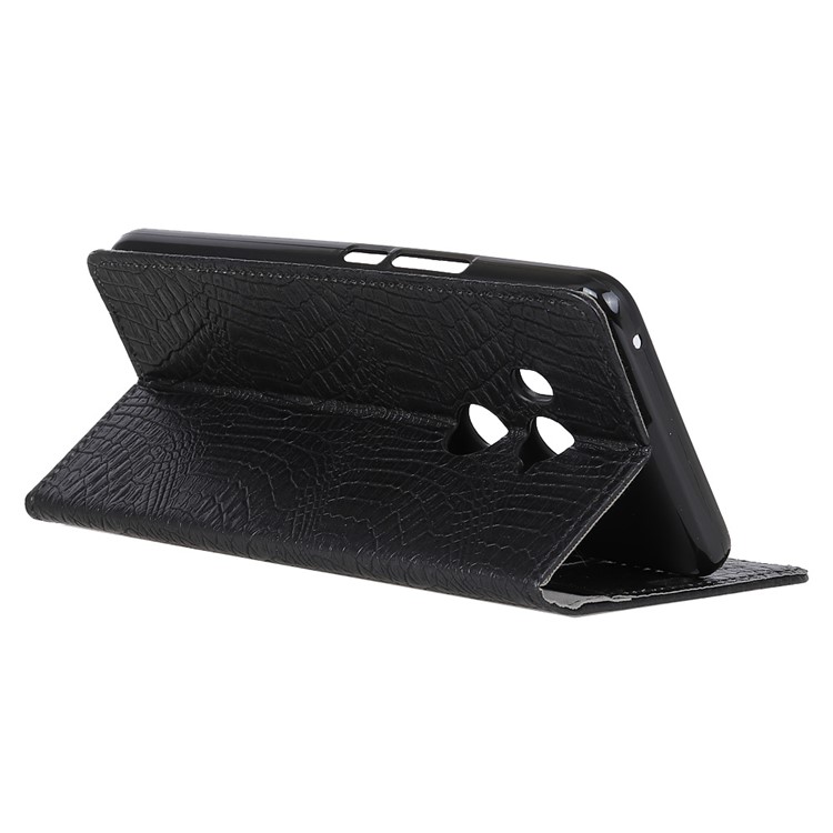 Crocodile Texture PU Leather Wallet Case for HTC U11 Eyes - Black-5