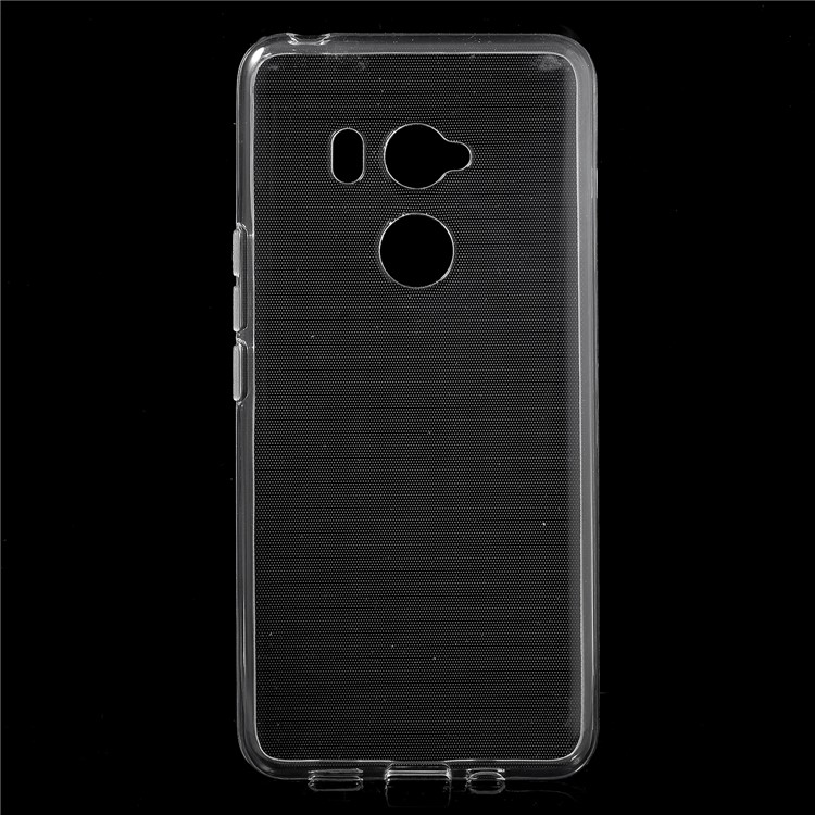 Transparent TPU Back Phone Case with Non-slip Inner for HTC U11 Eyes-1