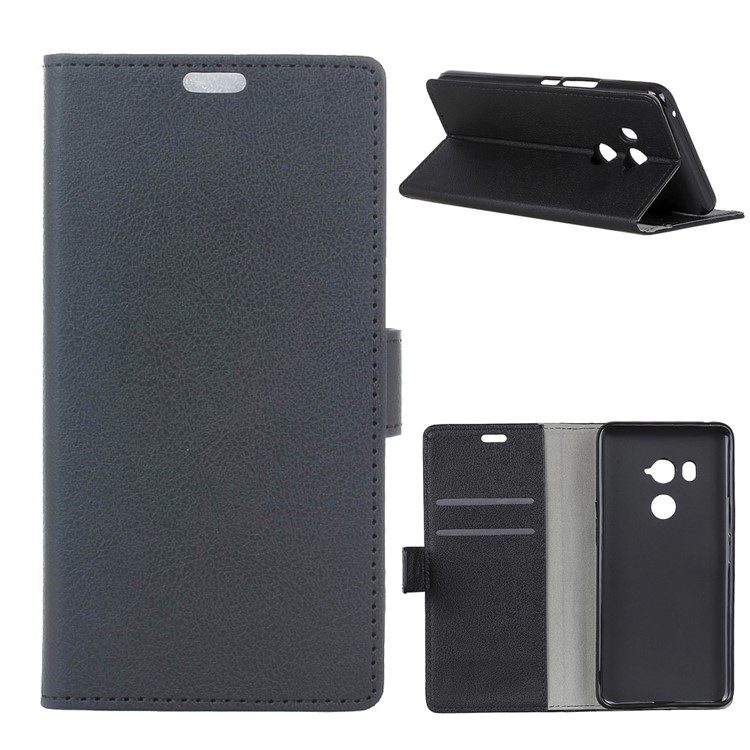 Wallet Leather Stand Case for HTC U11 Eyes - Black-1