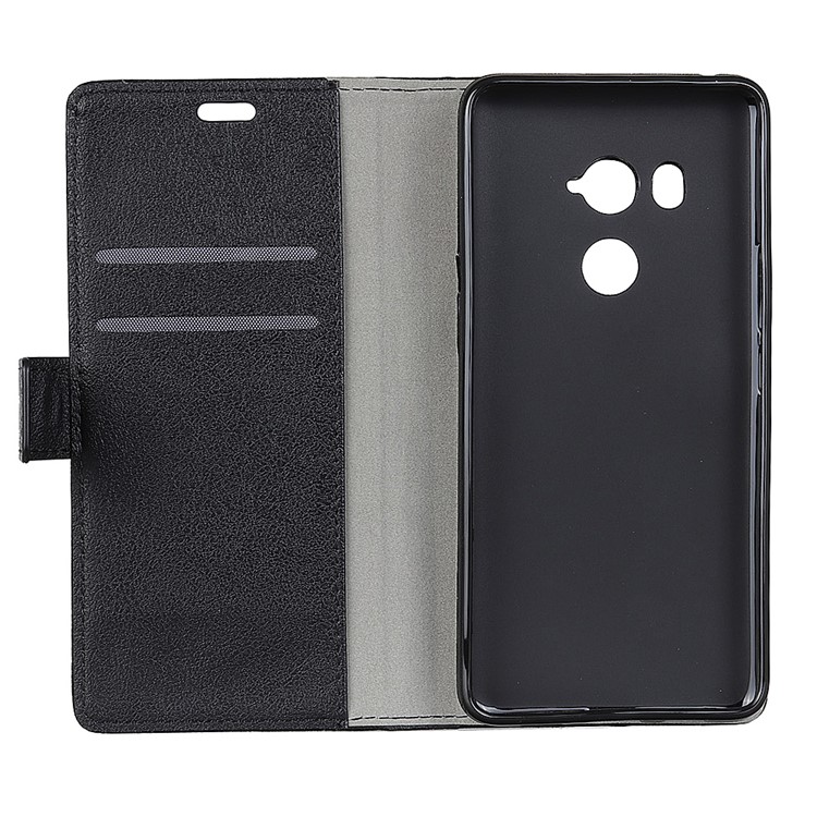 Wallet Leather Stand Case for HTC U11 Eyes - Black-4