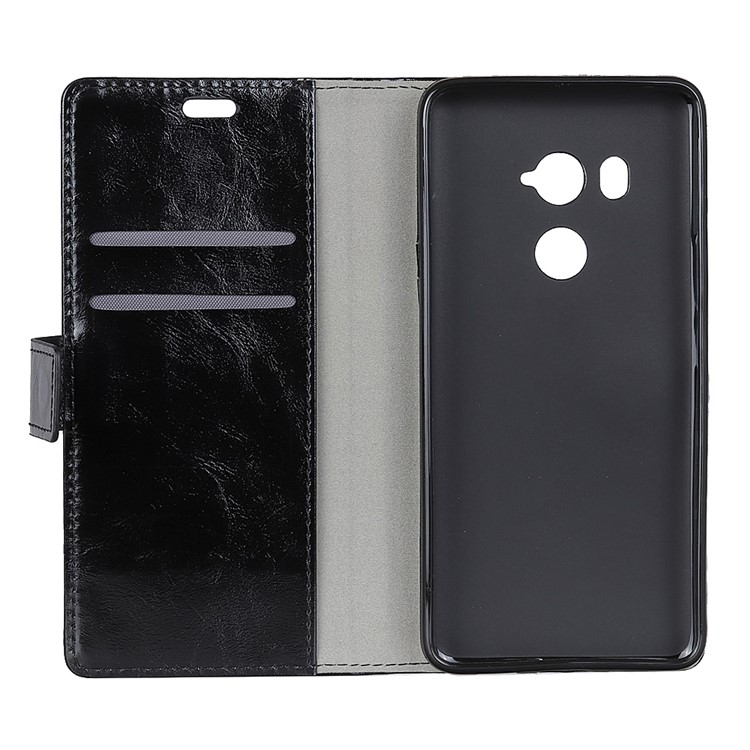Crazy Horse Wallet Leather Stand Case for HTC U11 Eyes - Black-4