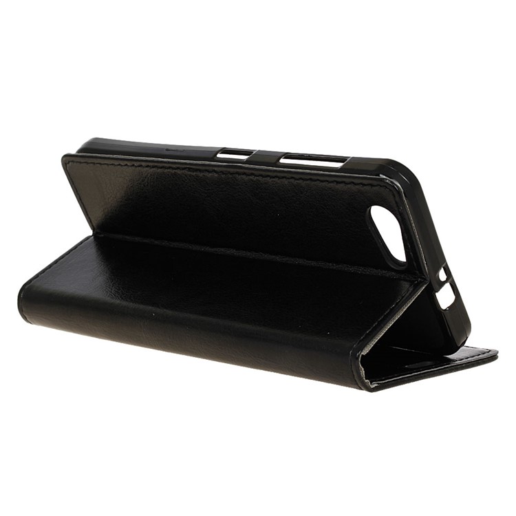 Crazy Horse Texture Wallet Stand Leather Case for HTC Desire 12 - Black-5