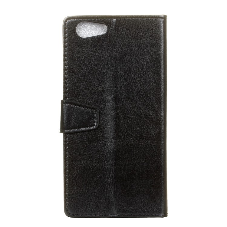 Crazy Horse Texture Wallet Stand Leather Case for HTC Desire 12 - Black-6