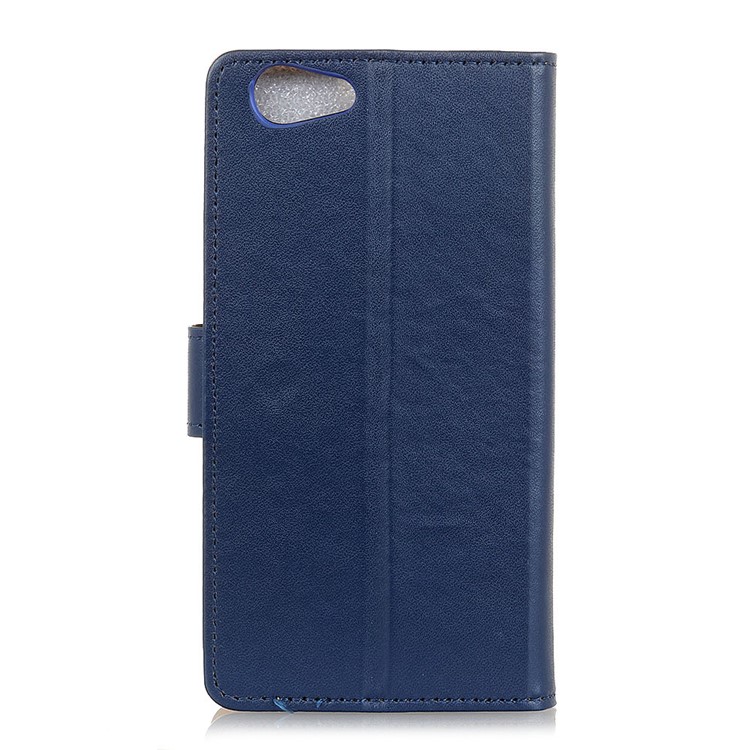 Magnetic Leather Stand Case for HTC Desire 12 - Blue-3