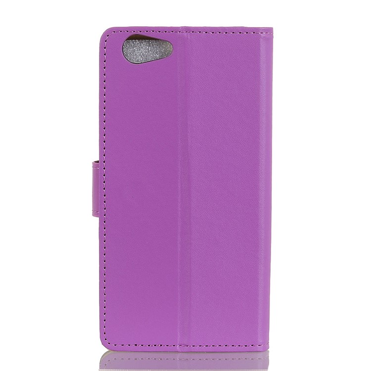 Capa De Suporte De Couro Magnética Para HTC Desejo 12 - Roxa-3