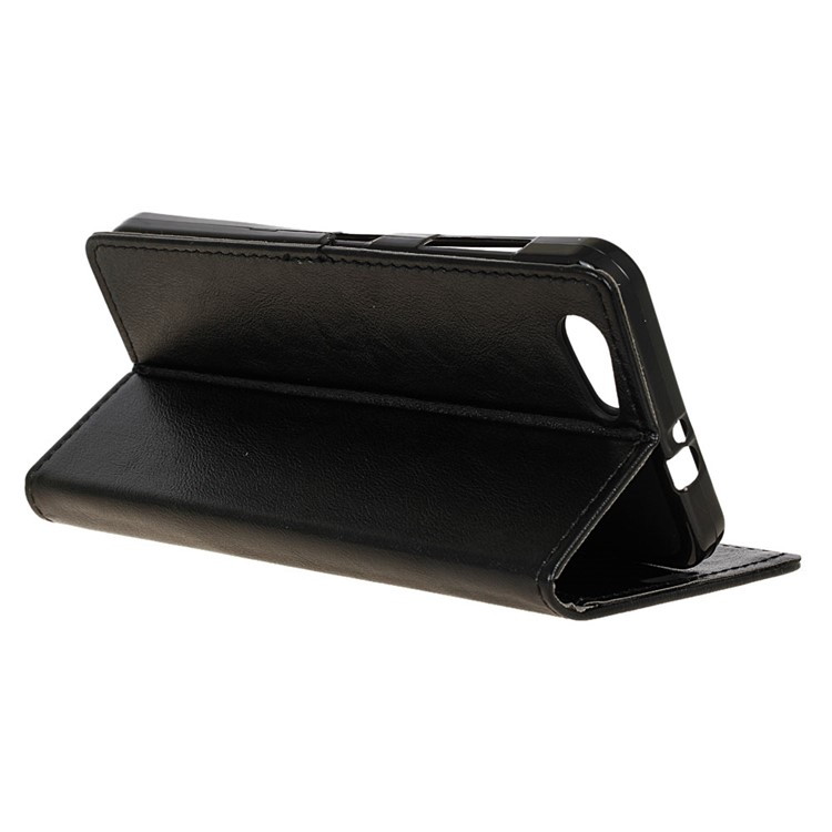 Crazy Horse Wallet Leather Stand Case for HTC Desire 12 - Black-4