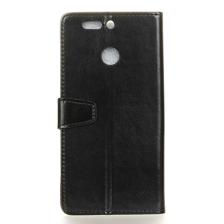 Crazy Horse Wallet Leather Stand Case for HTC Desire 12+ / 12 Plus - Black-3