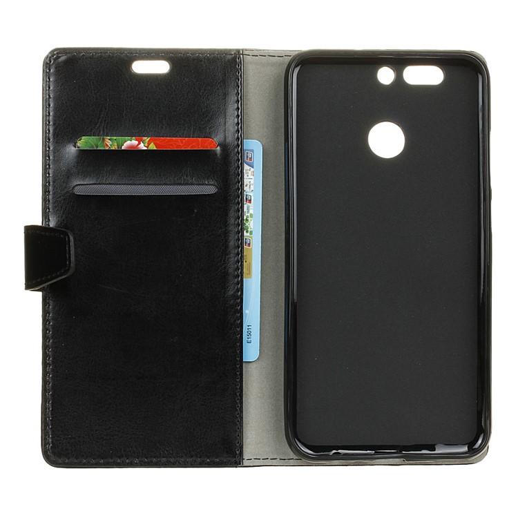 Crazy Horse Wallet Leather Stand Case for HTC Desire 12+ / 12 Plus - Black-4