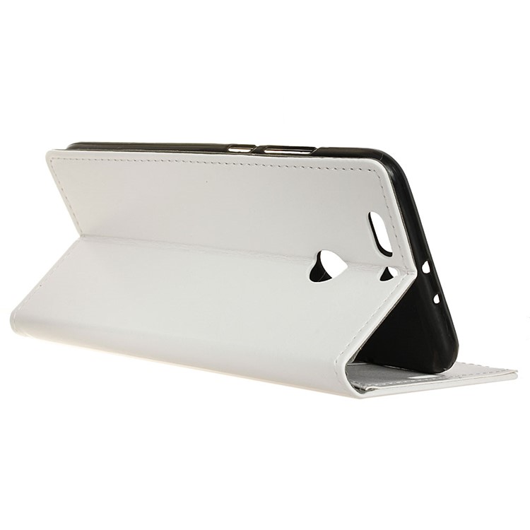 Crazy Horse Wallet Leather Stand Cover for HTC Desire 12+ / 12 Plus - White-5