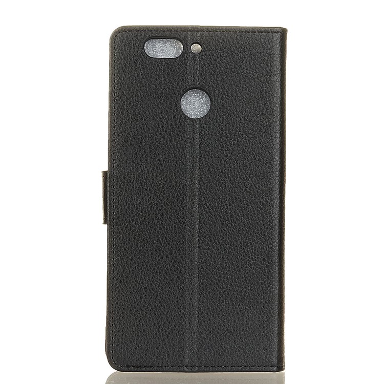 Litchi Skin Wallet Leather Stand Case for HTC Desire 12+ / 12 Plus - Black-3