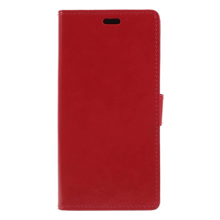 Crazy Horse PU Leather Magnetic Stand Wallet Case for HTC Desire 12 Plus - Red-3