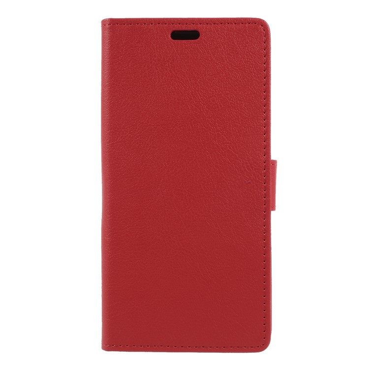 Wallet Stand Magnetic Flip Leather Phone Case for HTC Desire 12+ - Red-3