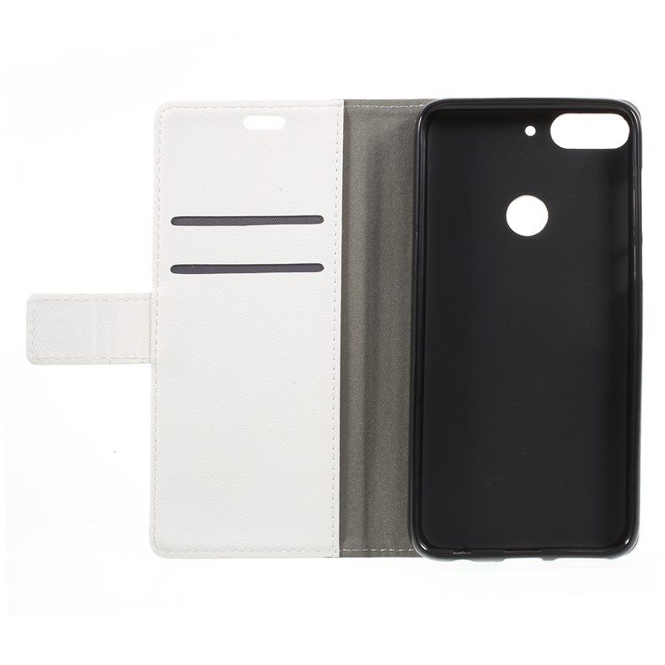 Wallet Stand Magnetic Flip Leather Phone Shell for HTC Desire 12+ - White-6