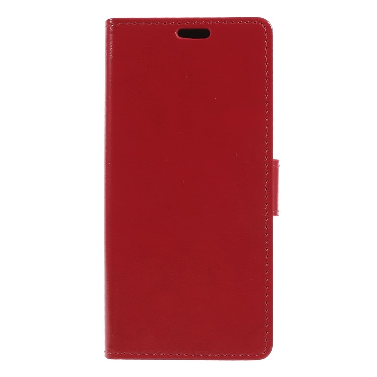Crazy Horse PU Leather Magnetic Stand Wallet Case for HTC Desire 12 - Red-3