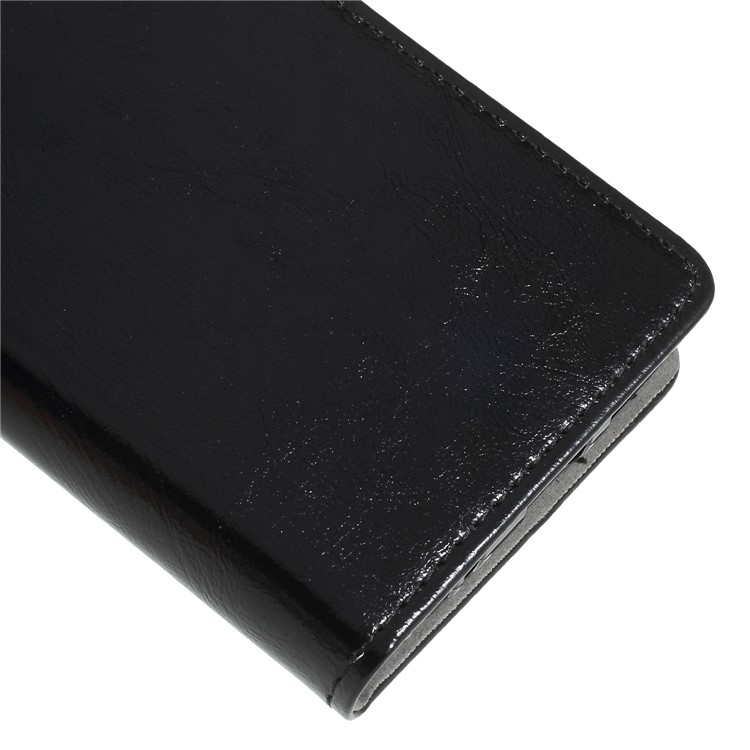 Crazy Horse PU Leather Magnetic Stand Wallet Cover for HTC Desire 12 - Black-7