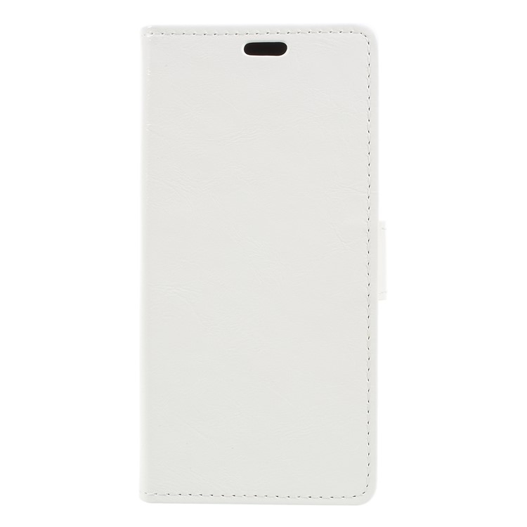Crazy Horse PU Leather Magnetic Stand Wallet Shell for HTC Desire 12 - White-1
