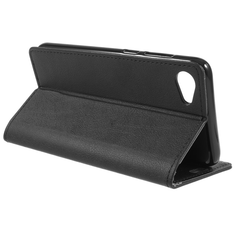 Wallet Stand Magnetic Flip Leather Phone Case for HTC Desire 12 - Black-5