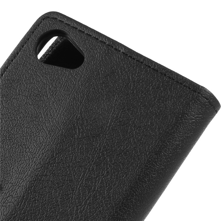Wallet Stand Magnetic Flip Leather Phone Case for HTC Desire 12 - Black-8