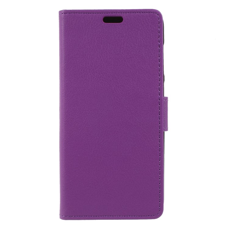 Wallet Stand Magnetic Flip Leather Cell Phone Case for HTC Desire 12 - Purple-1