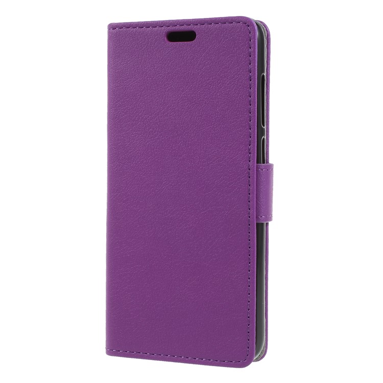 Wallet Stand Magnetic Flip Leather Cell Phone Case for HTC Desire 12 - Purple-3