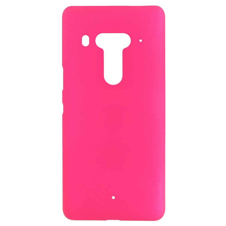 Rubberized Hard Shell Cover Case for HTC U12 - Rose-1