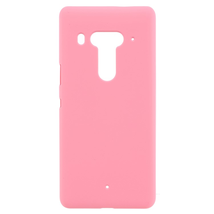 Rubberized Hard Protection Case for HTC U12 - Pink-1